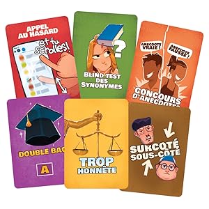 Jeu de société Bonsoir de Mcfly et Carlito vue des cartes