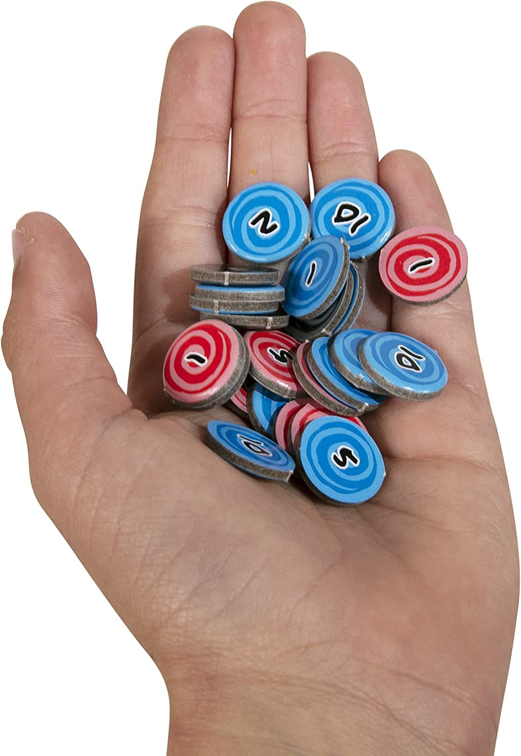 Vue des jetons du jeu de société Naruto Le Combat Ninja de Topi Games