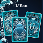Vue des cartes "L'Eau" du jeu de société Combo de Topi Games