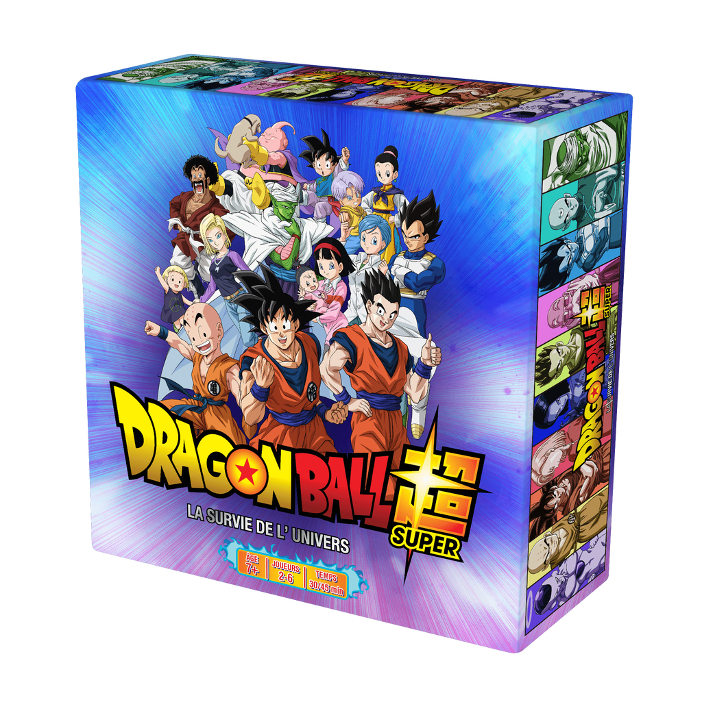 Boîte du jeu de société Dragon Ball Super - La Survie de l'Univers de Topi Games