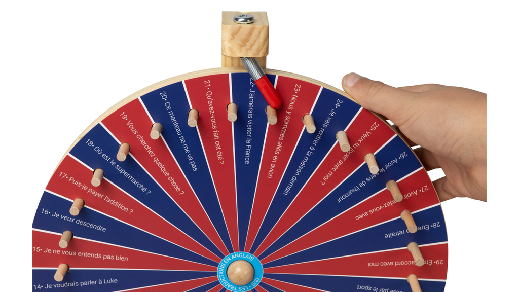 Vue rapprochée sur une roue du jeu En Roue Libre de Topi Games