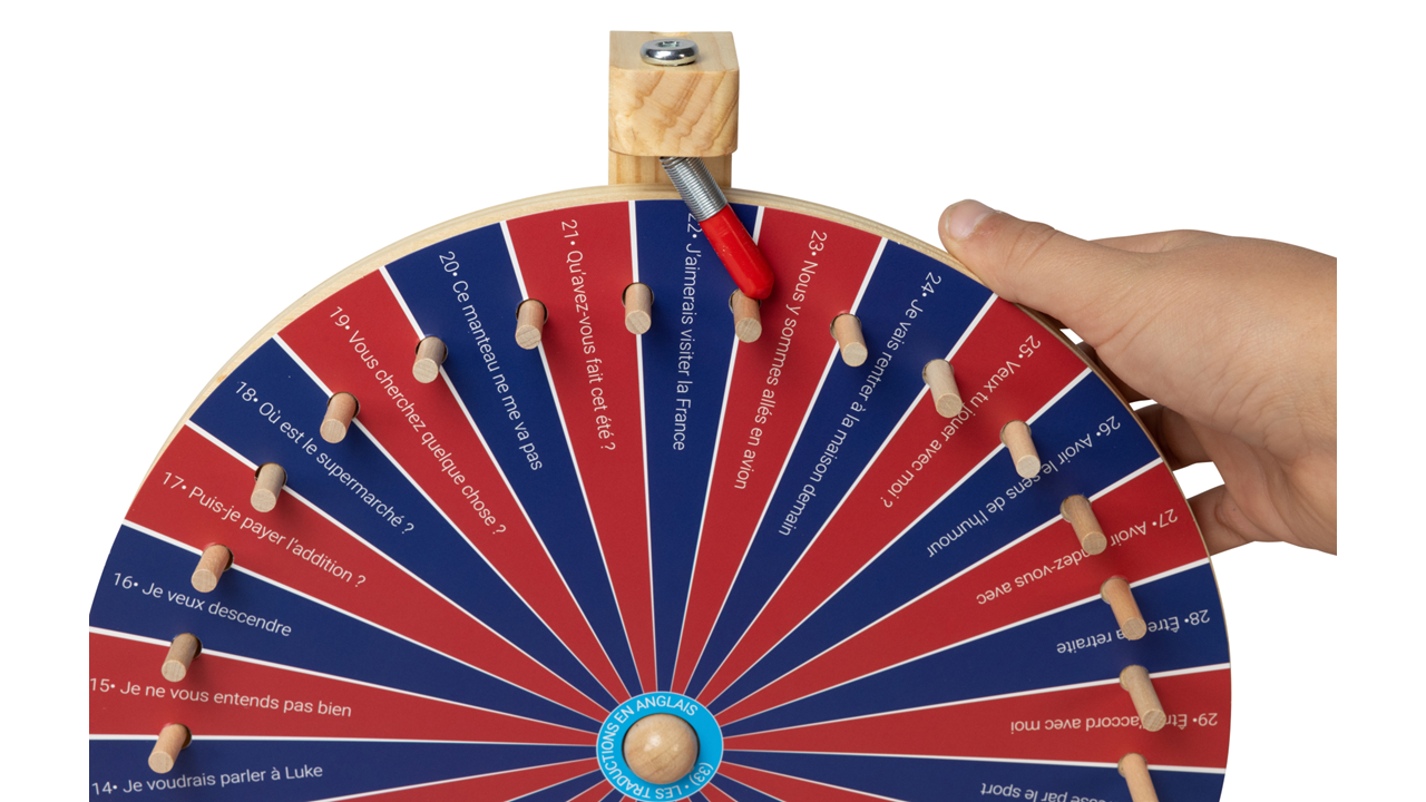 Vue rapprochée sur une roue du jeu En Roue Libre de Topi Games