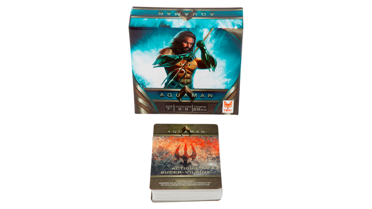 Cartes du jeu de société Aquaman