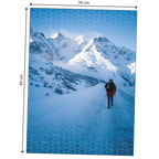 Dimension du Puzzle Echappées Belles - Alpes