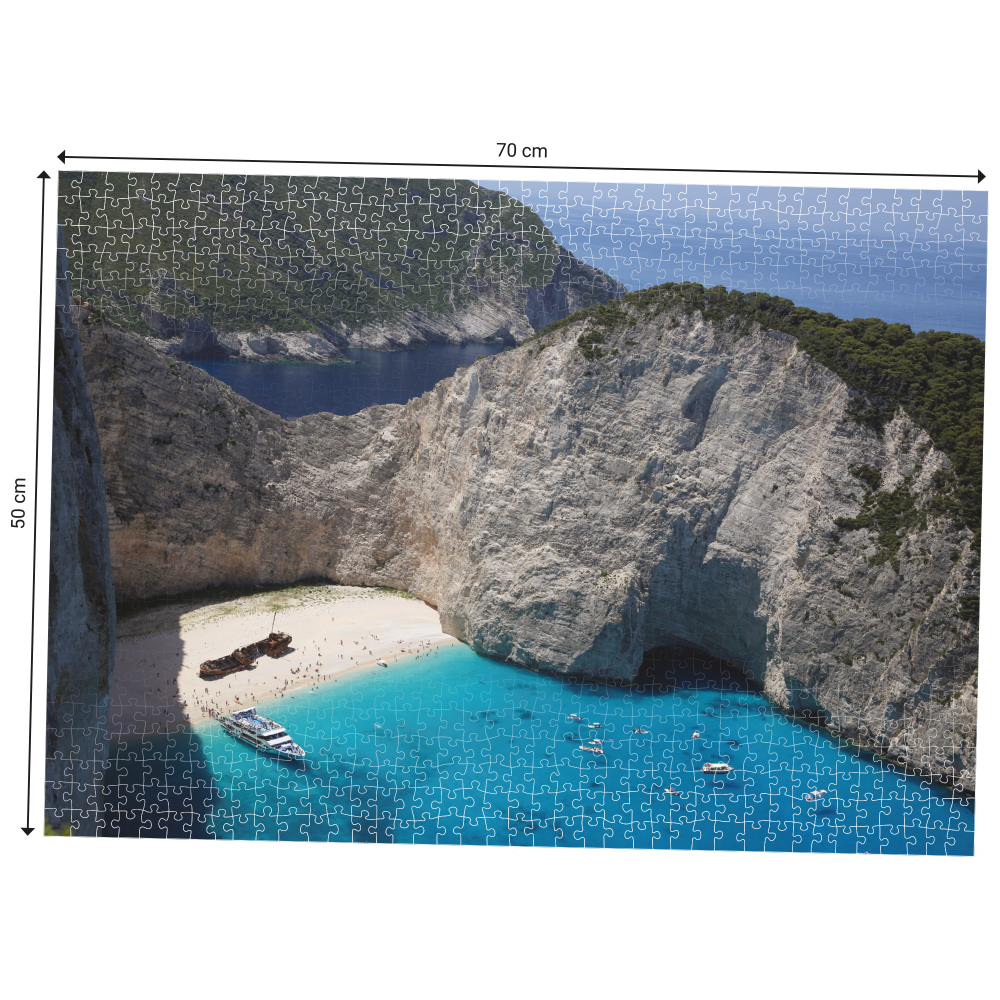 Dimensions du Puzzle Echappées Belles - CRETE