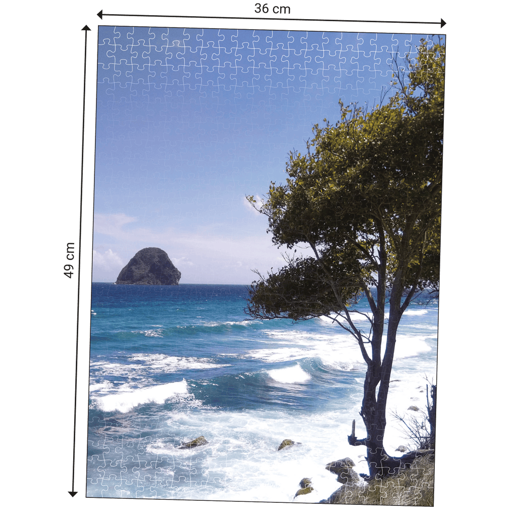 Dimensions du Puzzle 500 pièces Echappées Belles - MARTINIQUE