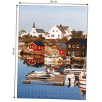 Dimensions du Puzzle 500 pièces Echappées Belles - NORVEGE