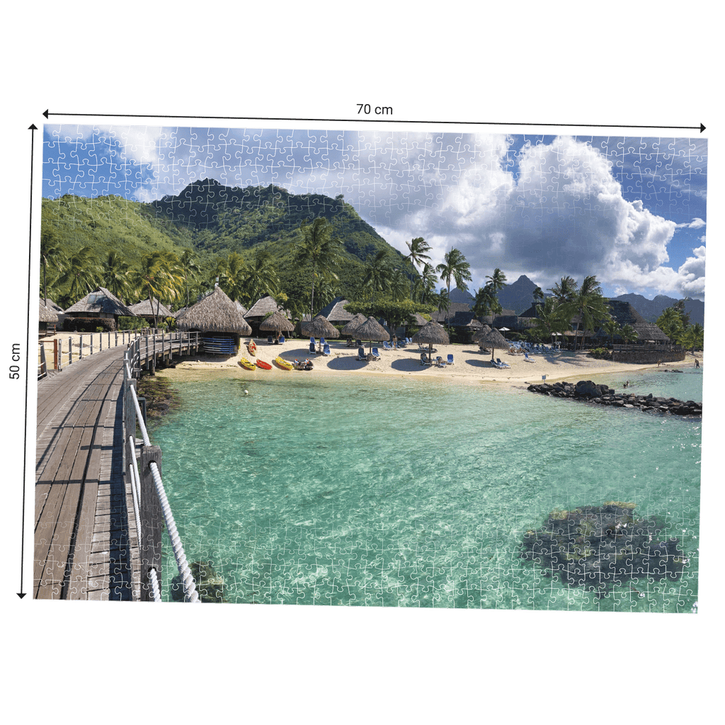 Dimensions du Puzzle Echappées Belles - Polynésie 1000 pièces