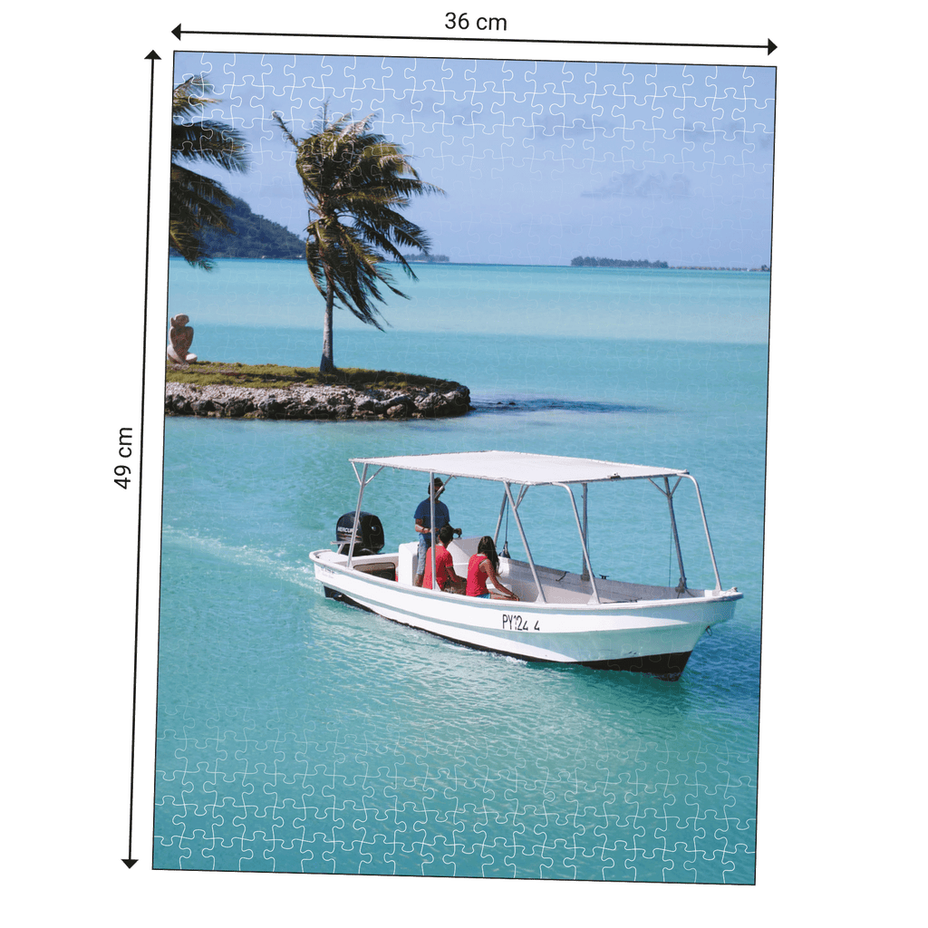 Dimensions du Puzzle Echappées Belles - Polynésie 500 pièces