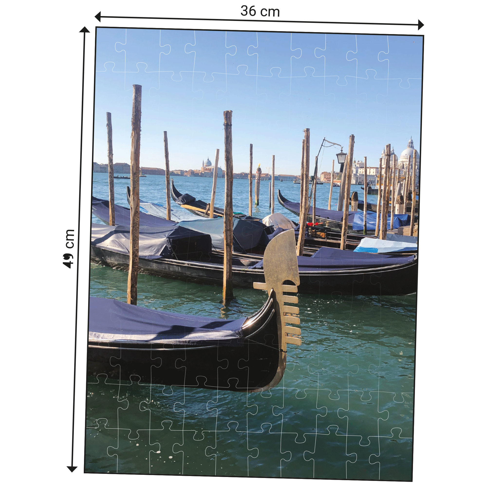 Dimensions du Puzzle Echappées Belles - VENISE 100 pièces