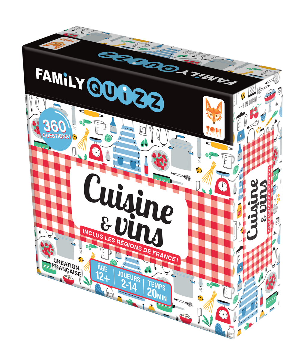 Boite du jeu Family Quizz Cuisine et vins