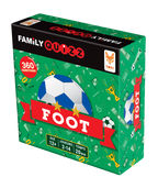 Vue 3/4 du jeu de société Family Quizz Foot