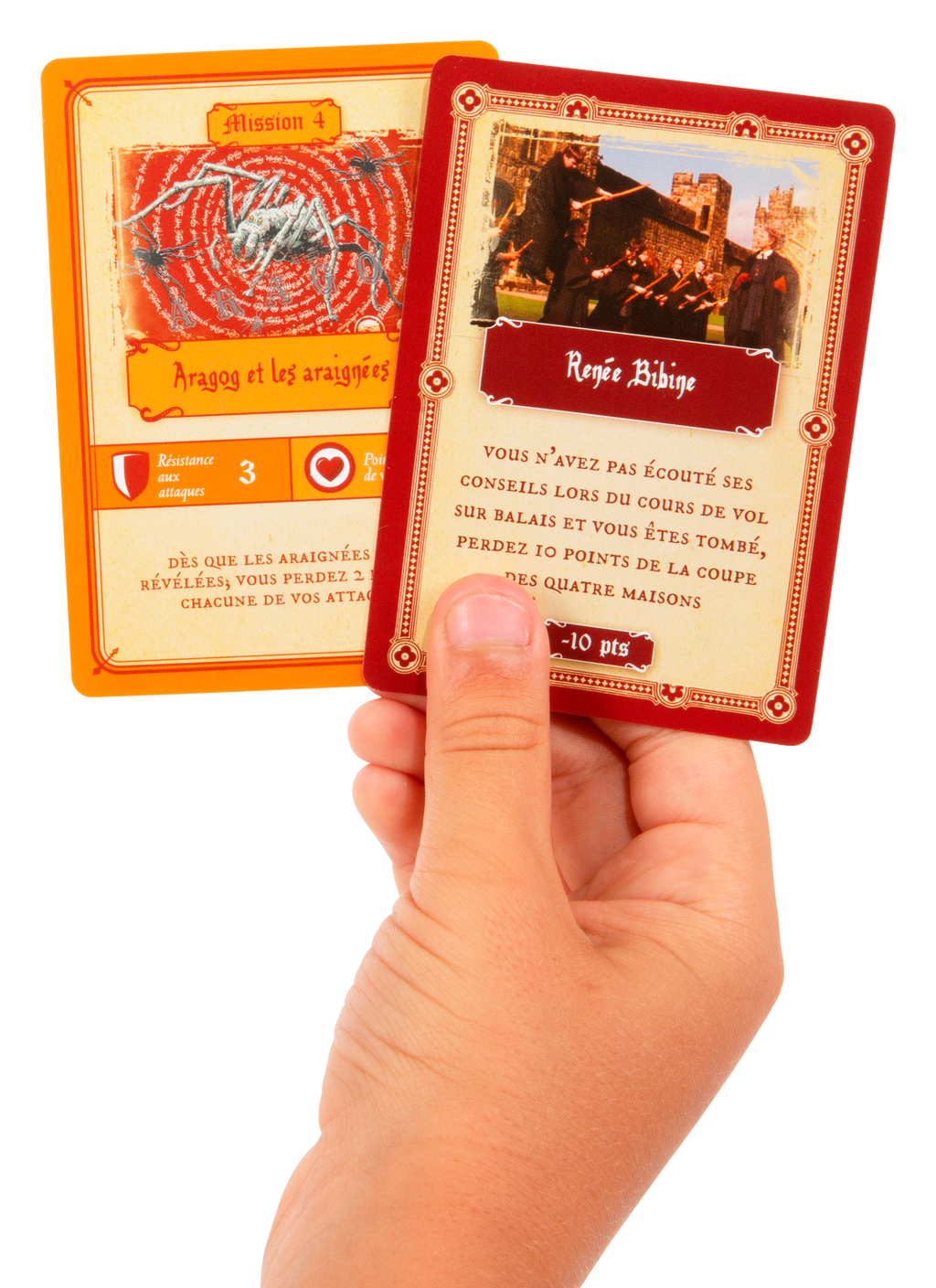 Jeu de société Harry Potter - Contenu de la boite - Vue des cartes