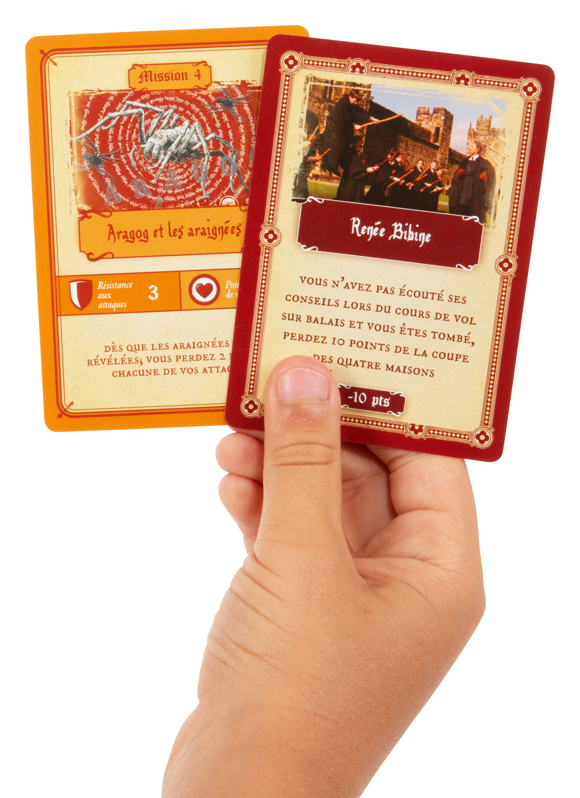 Jeu de société Harry Potter - Contenu de la boite - Vue des cartes