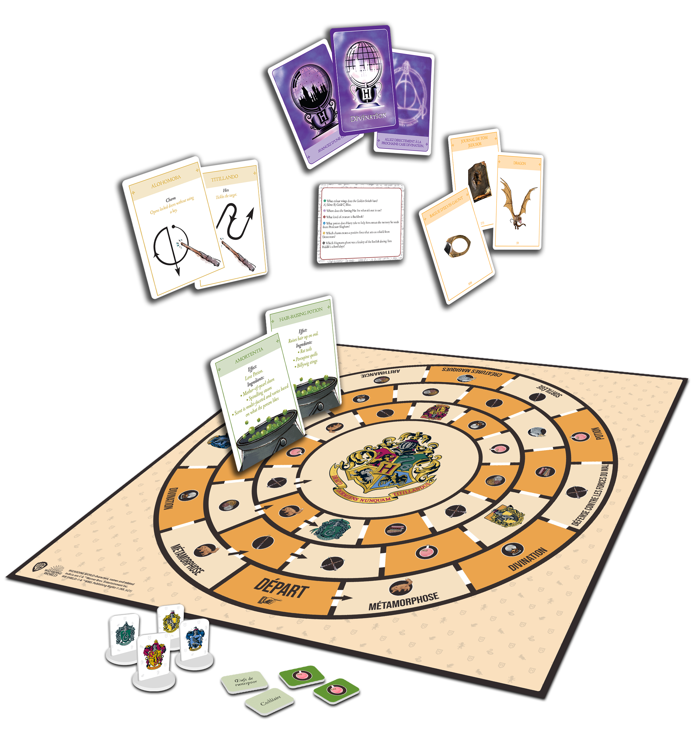 Vue éclatée du jeu Harry Potter - Epreuves de Sorciers de Topi Games