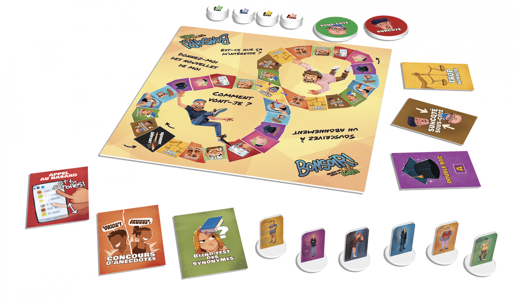 Jeu de société Bonsoir de Mcfly et Carlito vue déplié du jeu