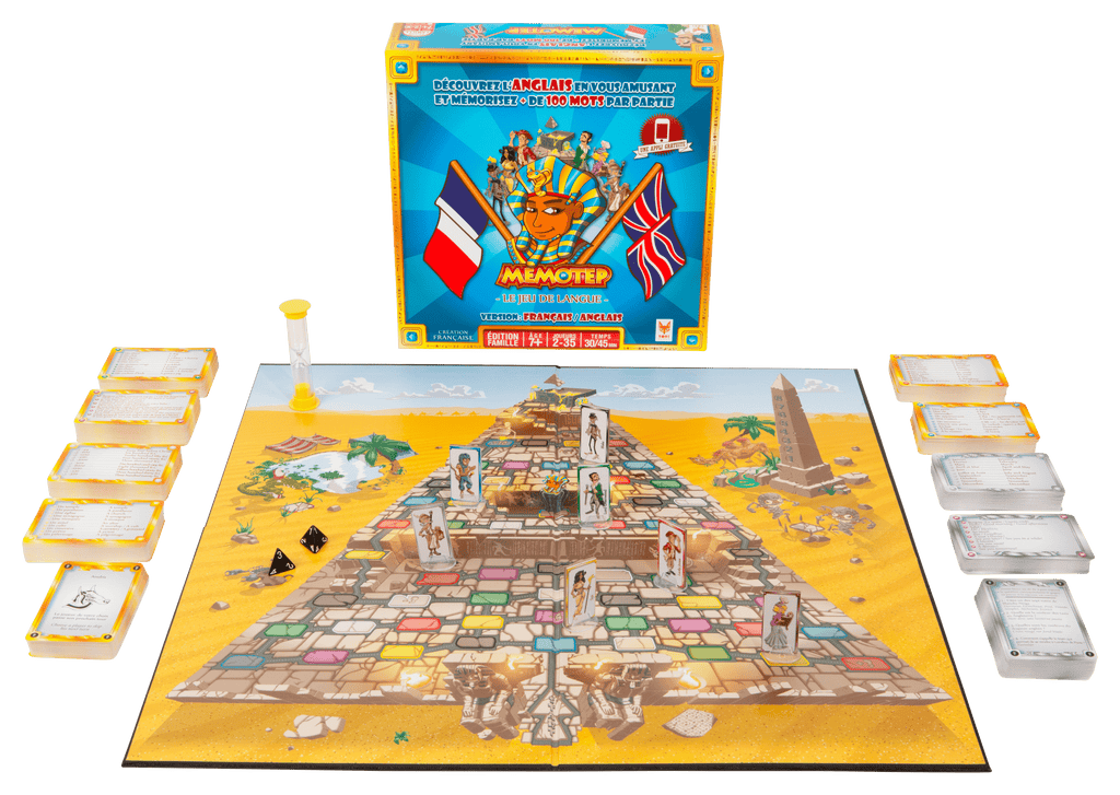Jeu de société Memotep vue éclatée