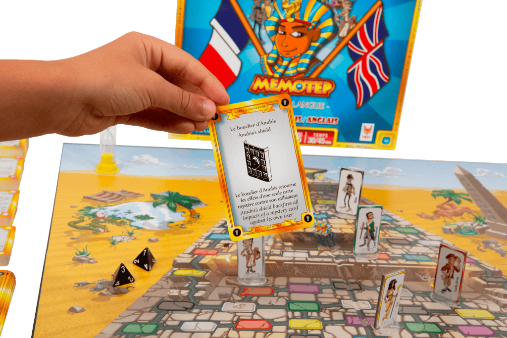 Jeu de société Memotep vue d'une carte