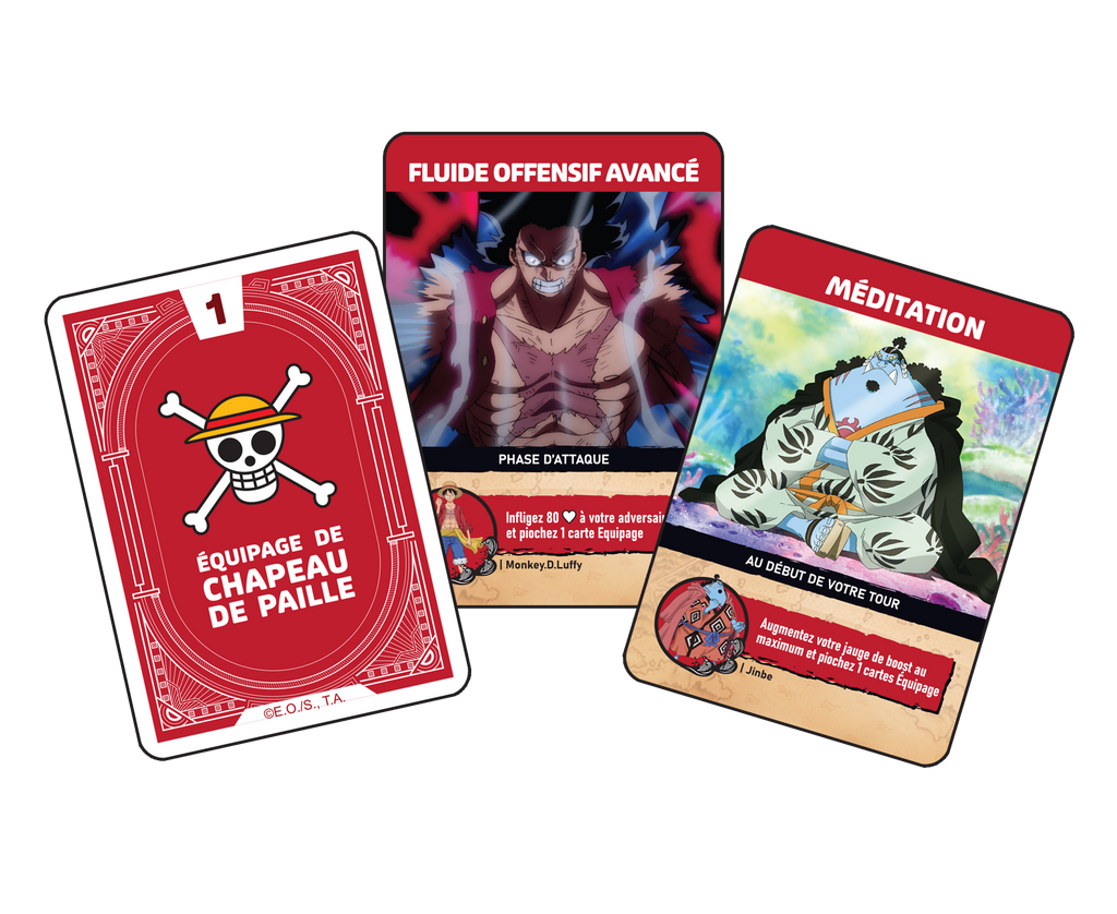 Vue des cartes du jeu OnePiece Topi Games 