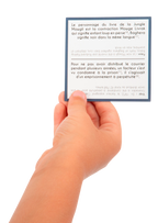 Carte du jeu de société Presque vrai