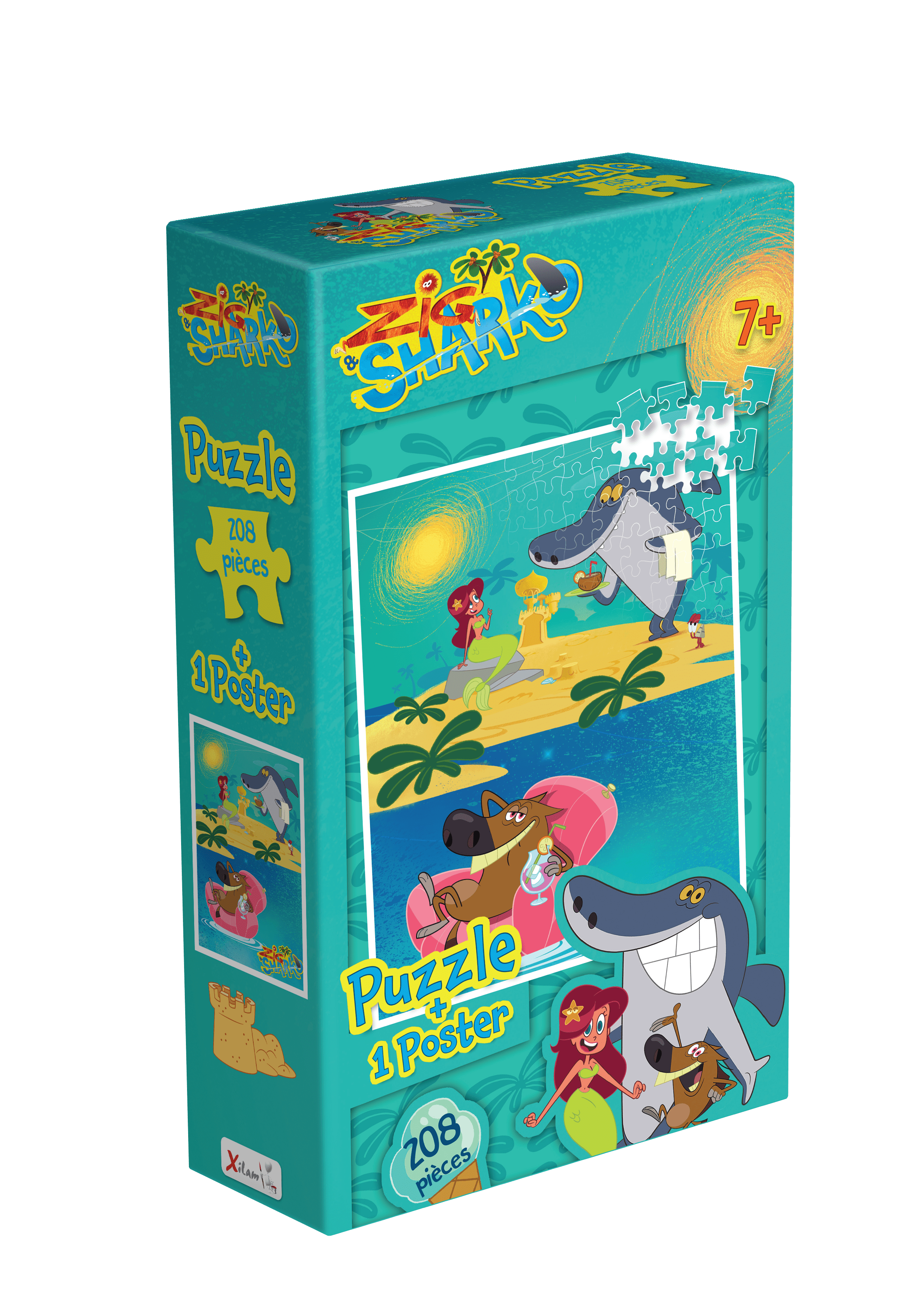 Boite du Puzzle Zig & Sharko - 208 pièces