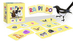 Vue de la boîte et des cartes du jeu de société Rapido Enfants Topi Games