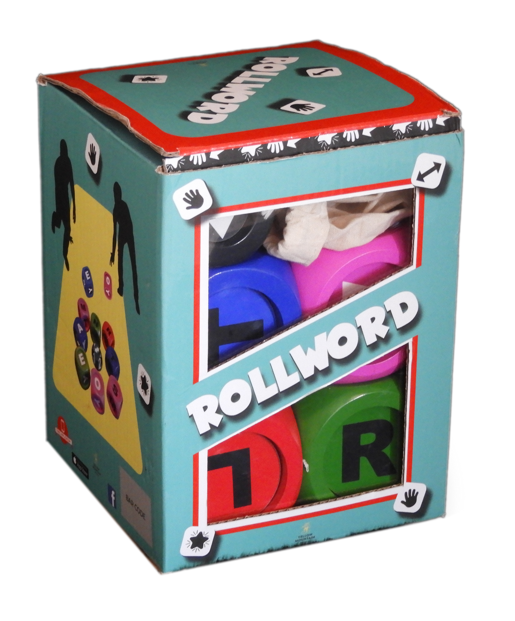 Vue de la boîte du jeu de société Rollword de Topi Games