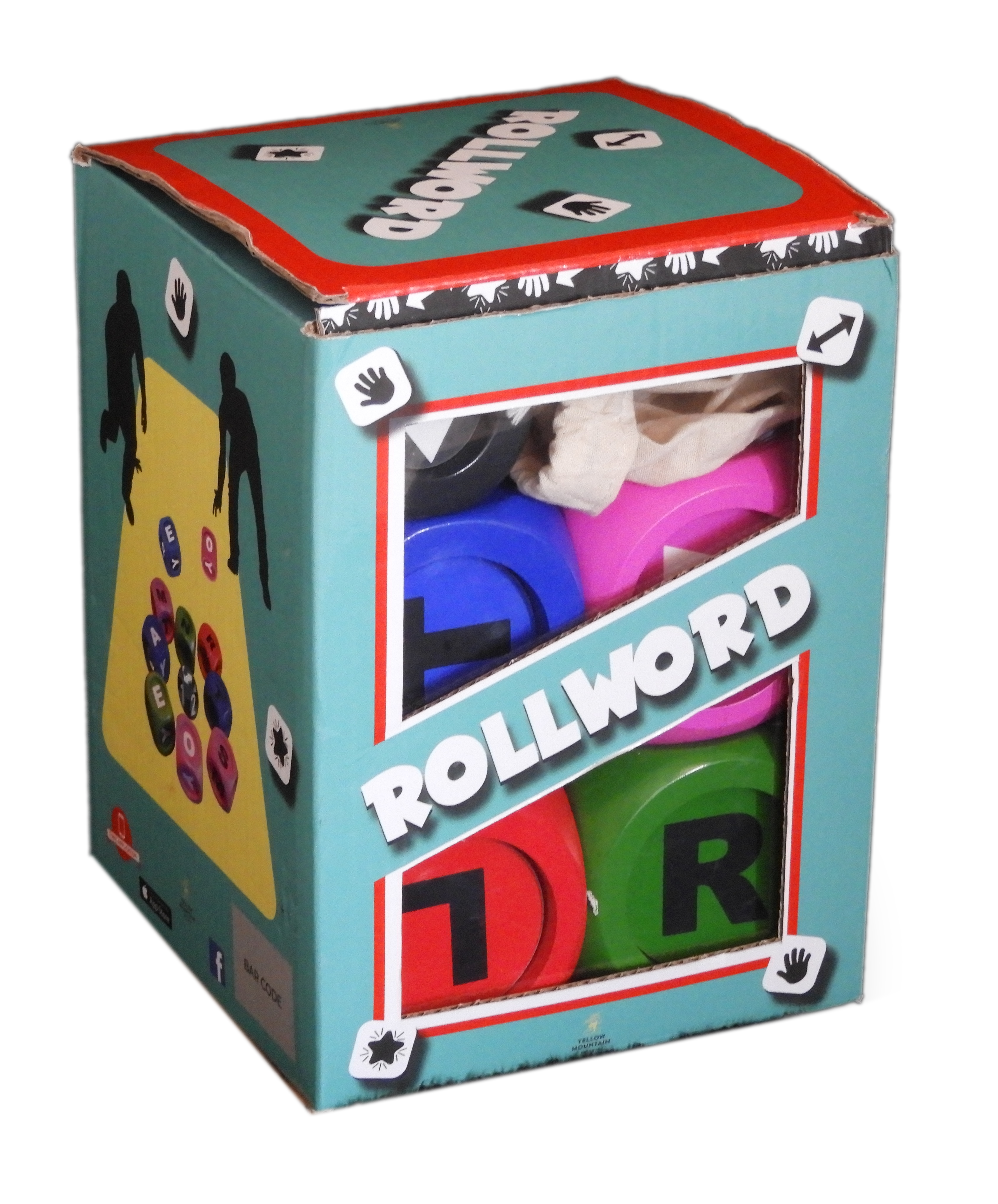 Vue de la boîte du jeu de société Rollword de Topi Games