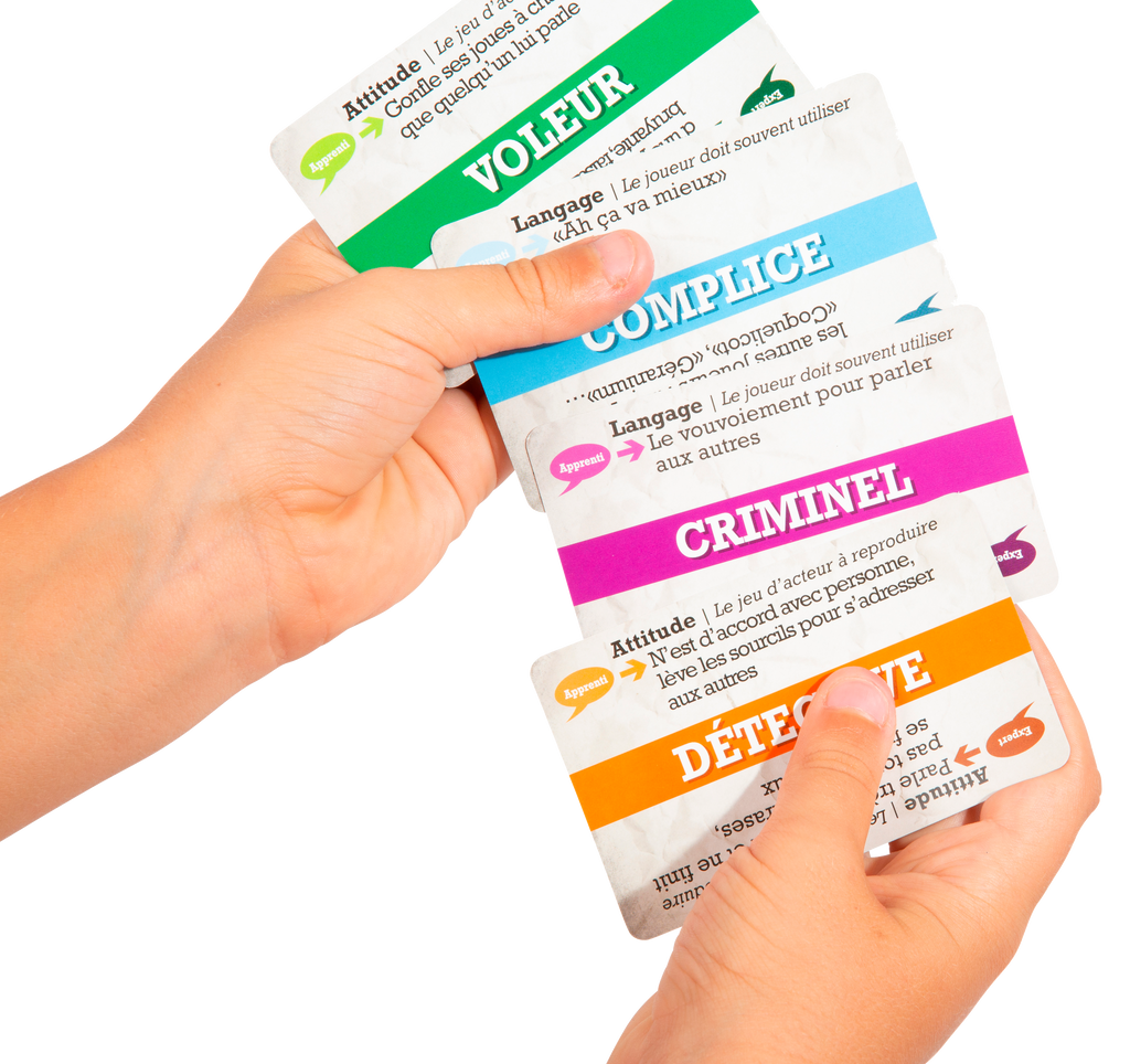 Cartes du jeu de société de Natoo - Tout le monde enquête