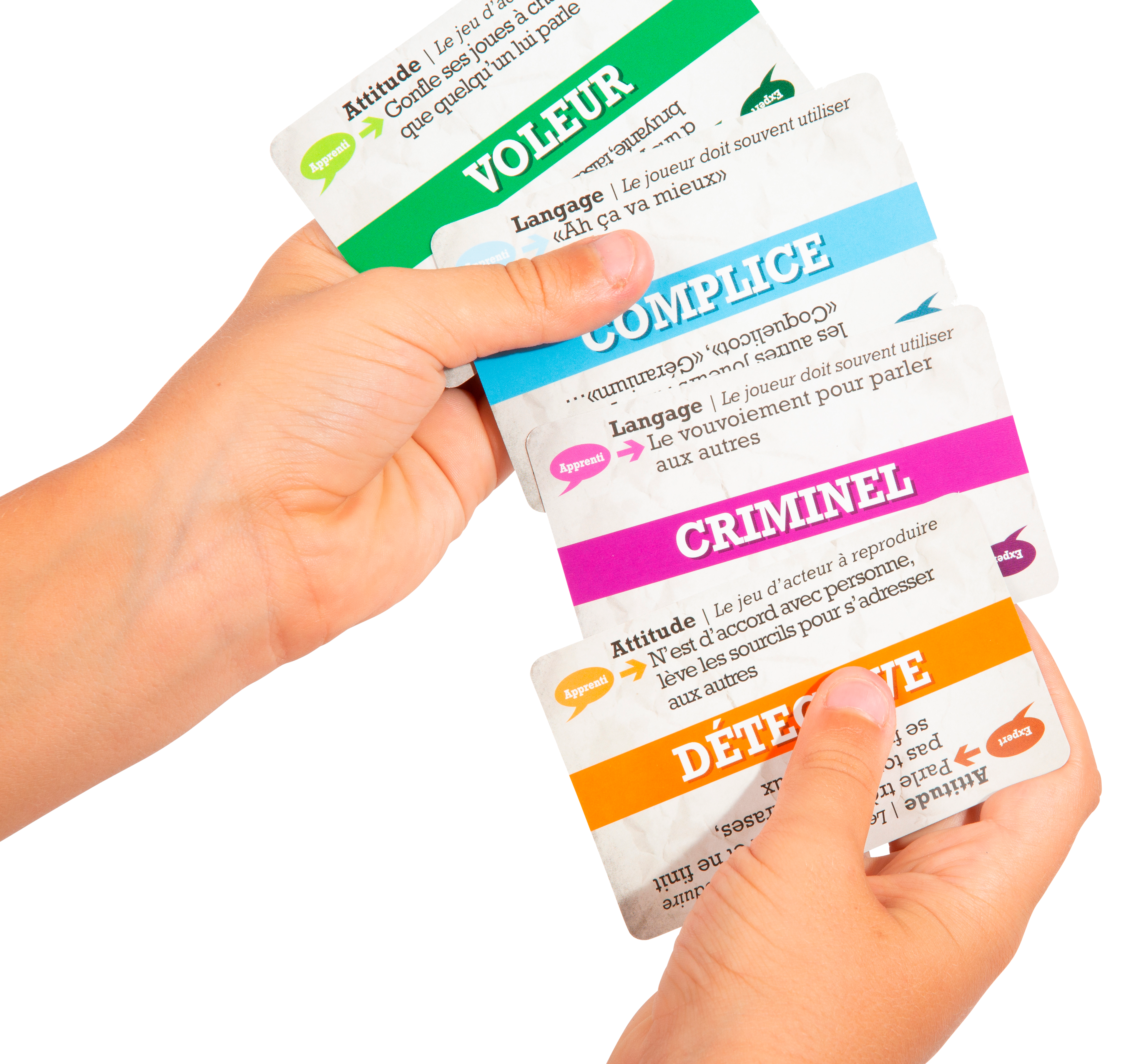 Cartes du jeu de société de Natoo - Tout le monde enquête