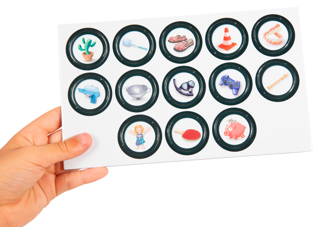 Jetons objets du jeu de société de Natoo - Tout le monde enquête