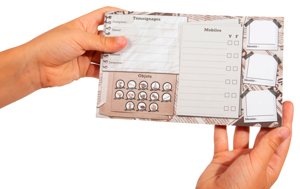 Carte témoignage du jeu de société de Natoo - Tout le monde enquête