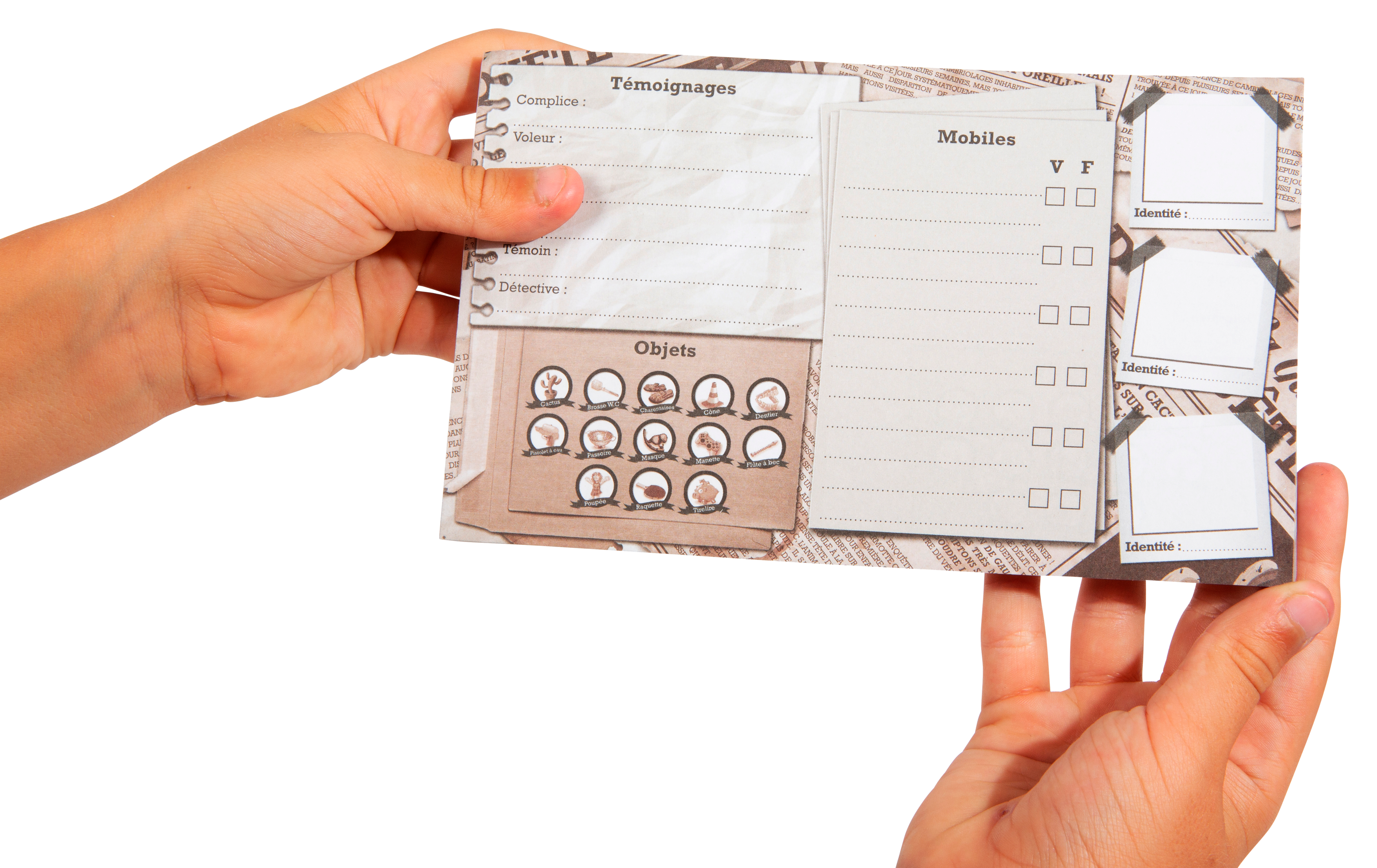 Carte témoignage du jeu de société de Natoo - Tout le monde enquête