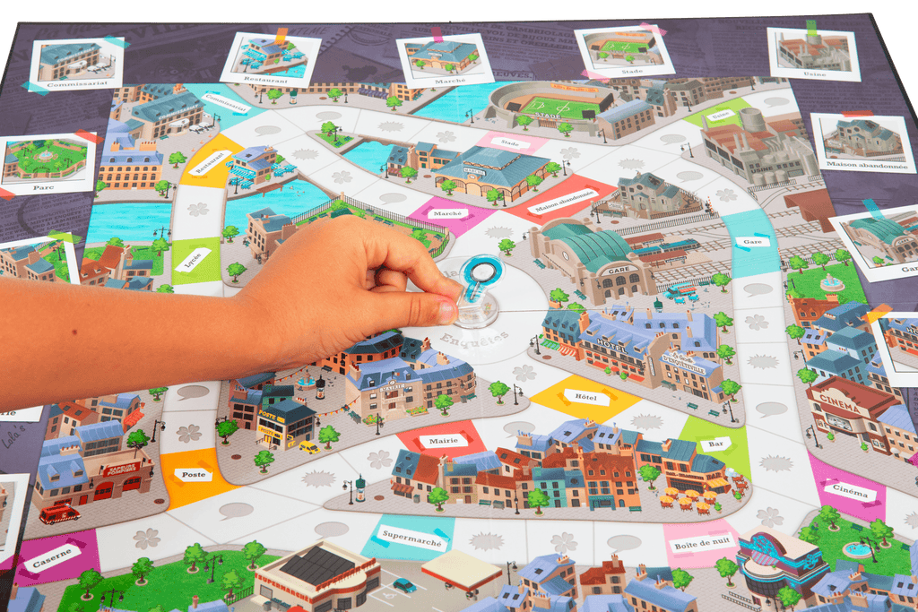 Plateau du jeu de société de Natoo - Tout le monde enquête