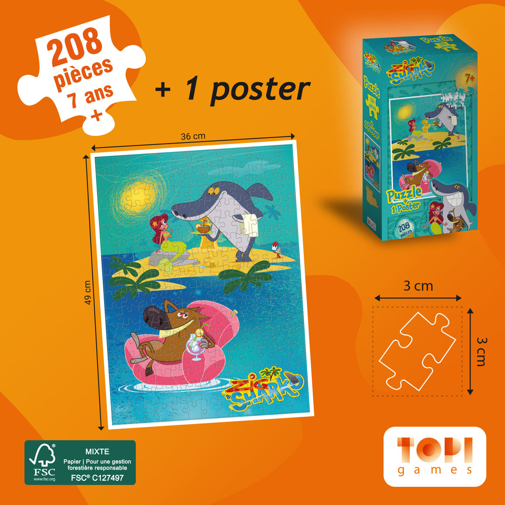 Poster du puzzle Zig & Sharko - 208 pièces