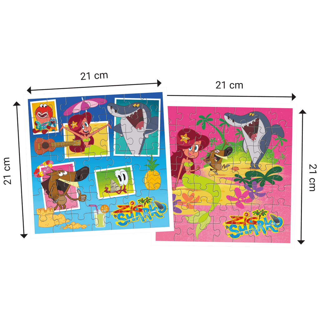 Puzzle montés de Zig et Sharko de Topi Games