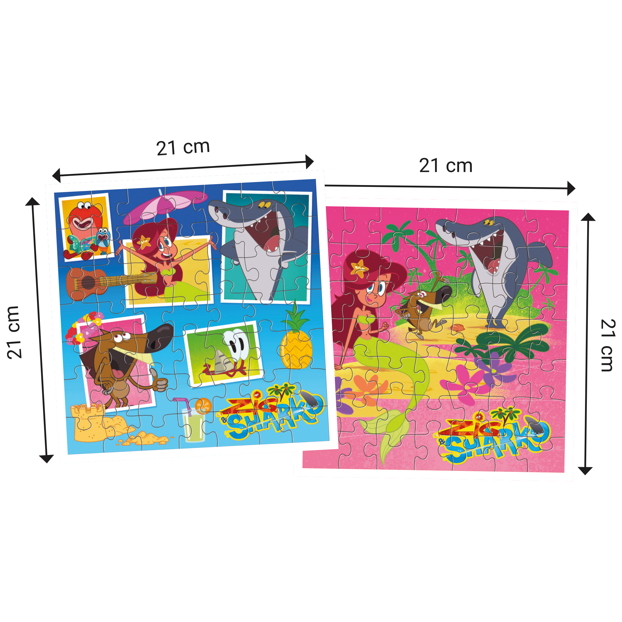Puzzle montés de Zig et Sharko de Topi Games