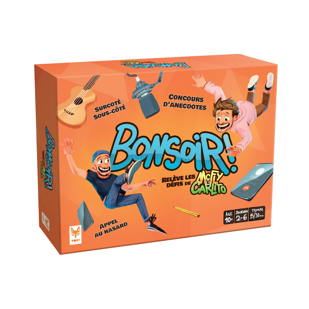 Jeu de société Bonsoir de Mcfly et Carlito