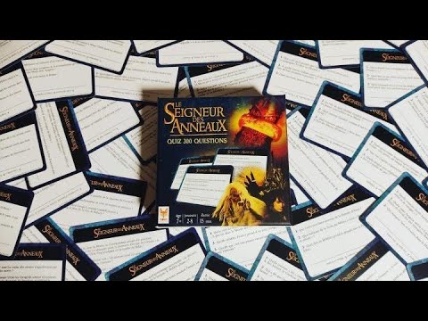 Vidéo explicative du jeu de cartes Le Seigneur des Anneaux Quiz 500 de Topi Games