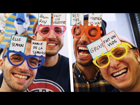 Vidéo de Mcfly et Carlito testant le jeu de société Ta Mère en Slip avec Squeezie et Maxence