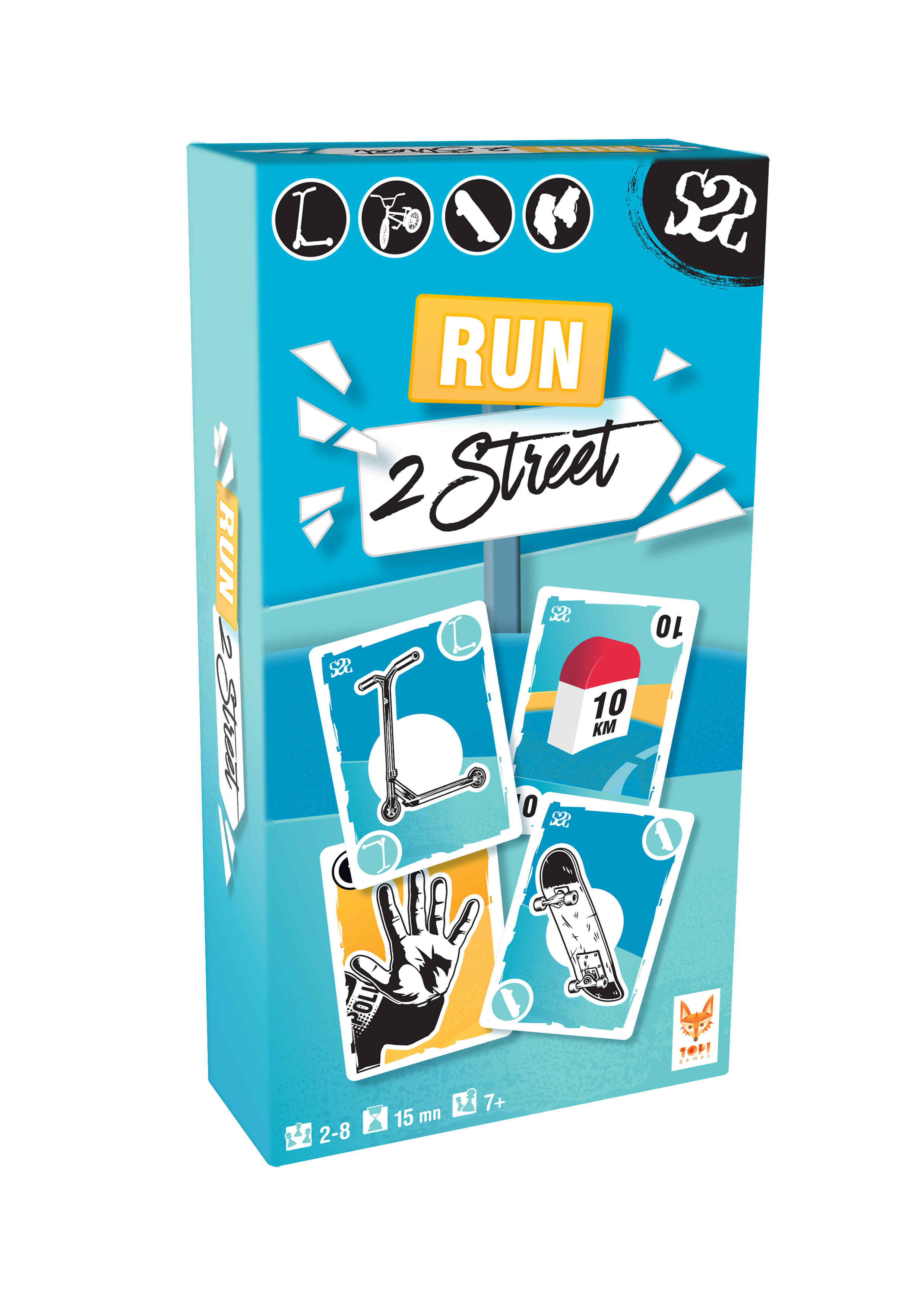 Boîte du jeu de société Run 2 Street Topi Games