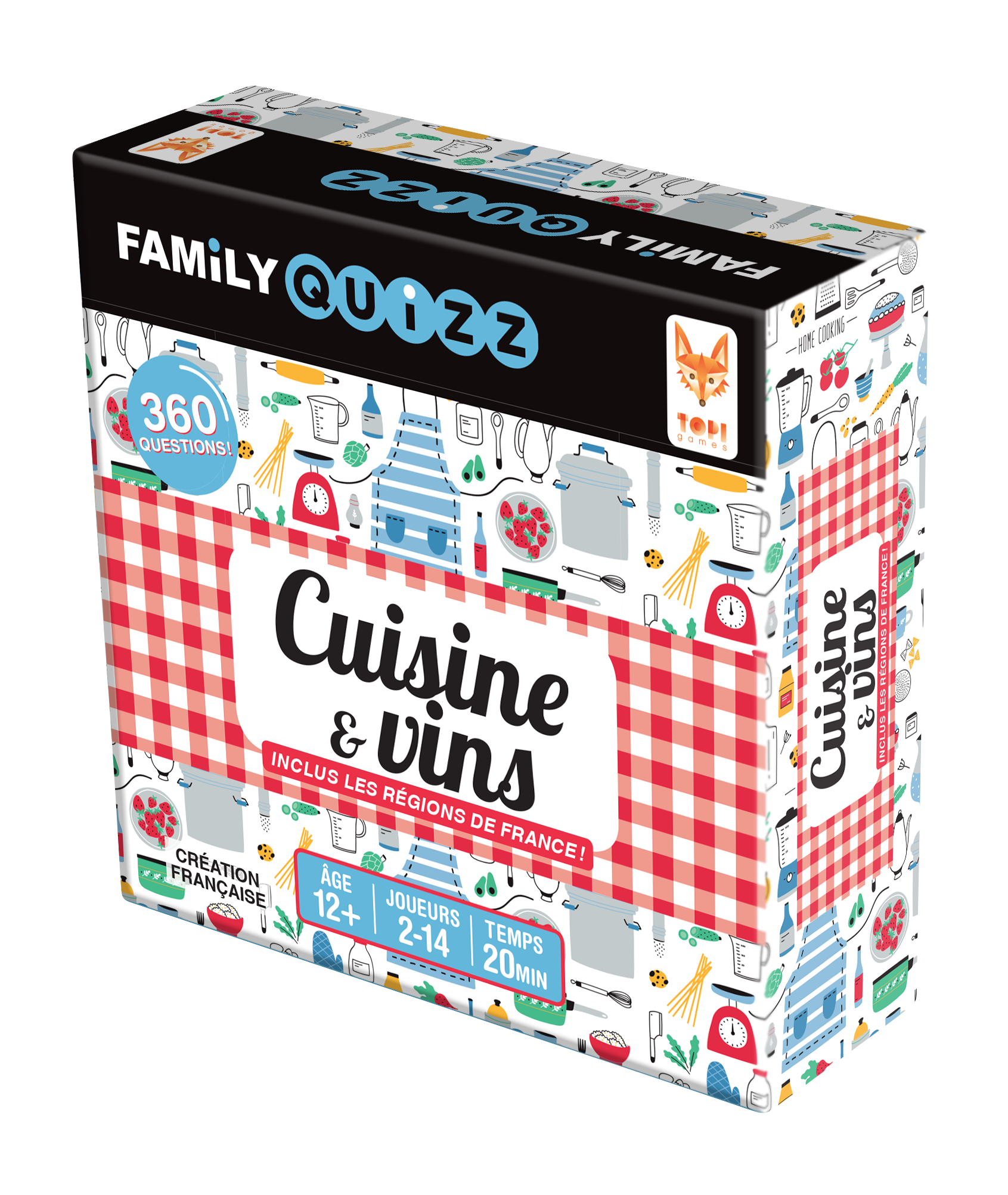 Boite du jeu Family Quizz Cuisine et vins