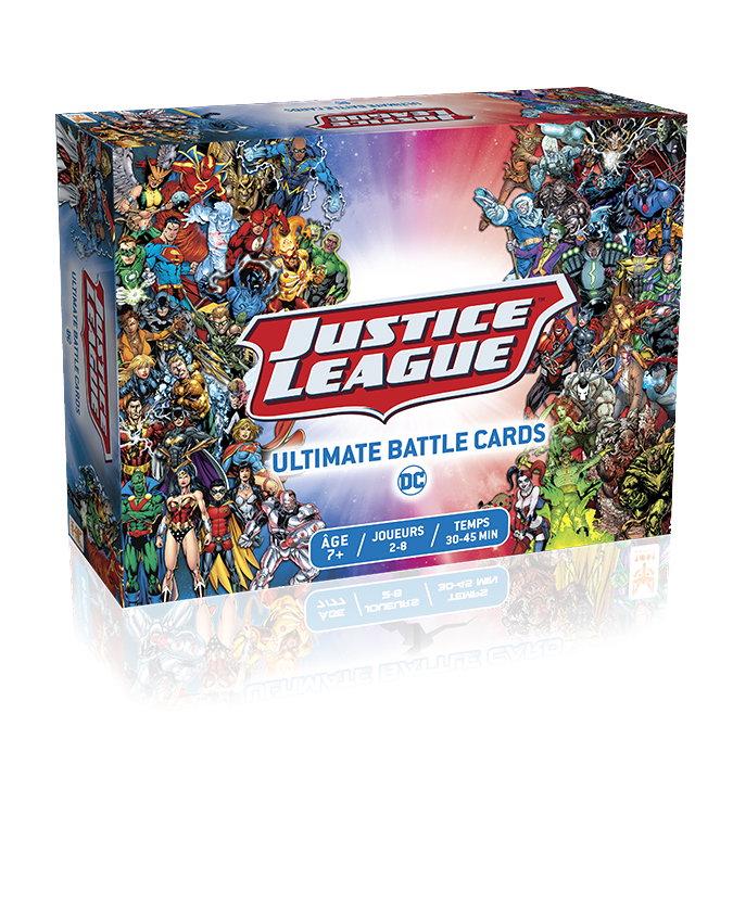 Boite du jeu de société Justice League - Ultimate Battle Cards