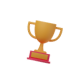 Trophée qui accompagne la mascotte Topi-games